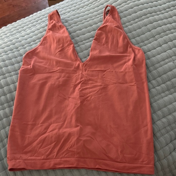 Free People Coral Deep V-Neck Tank Top - Picture 1 of 3